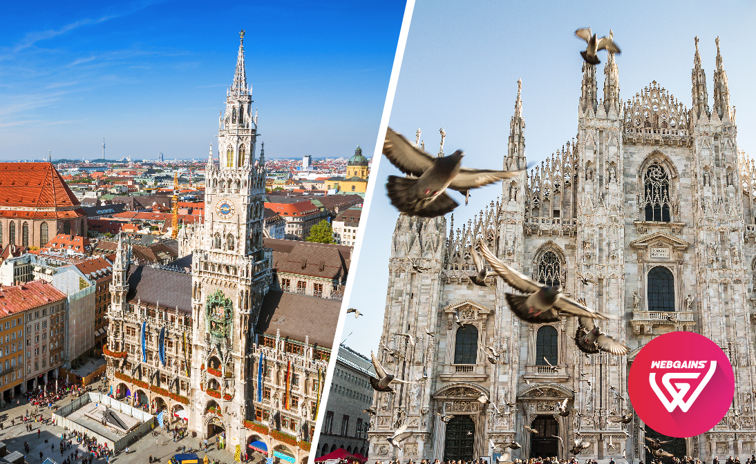 WEBGAINS le dice “BUONGIORNO” a MILAN y “Grüß Gott” a MUNICH