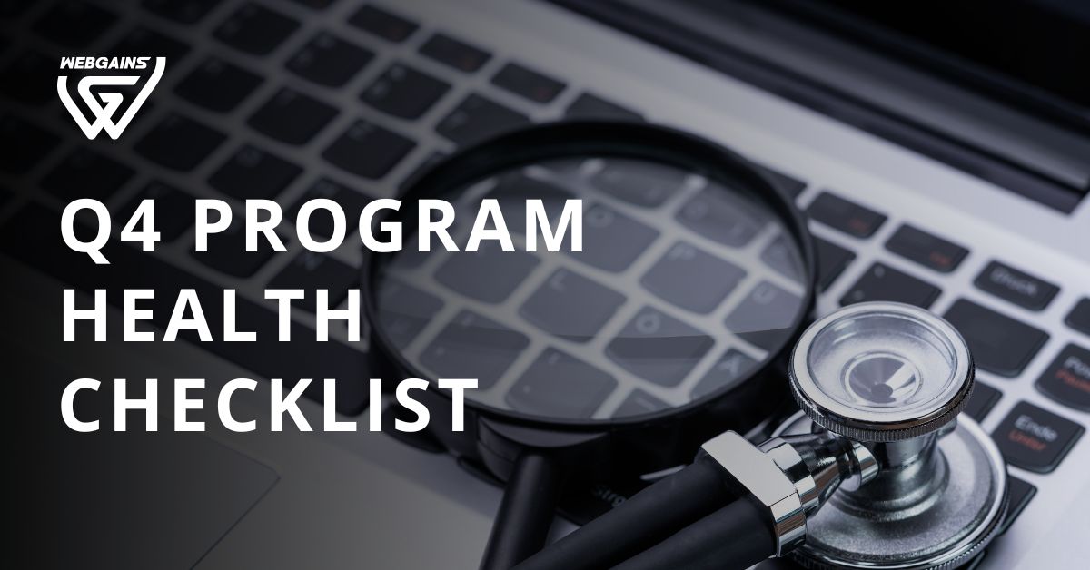 Advertiser Q4 Program Health Checklist