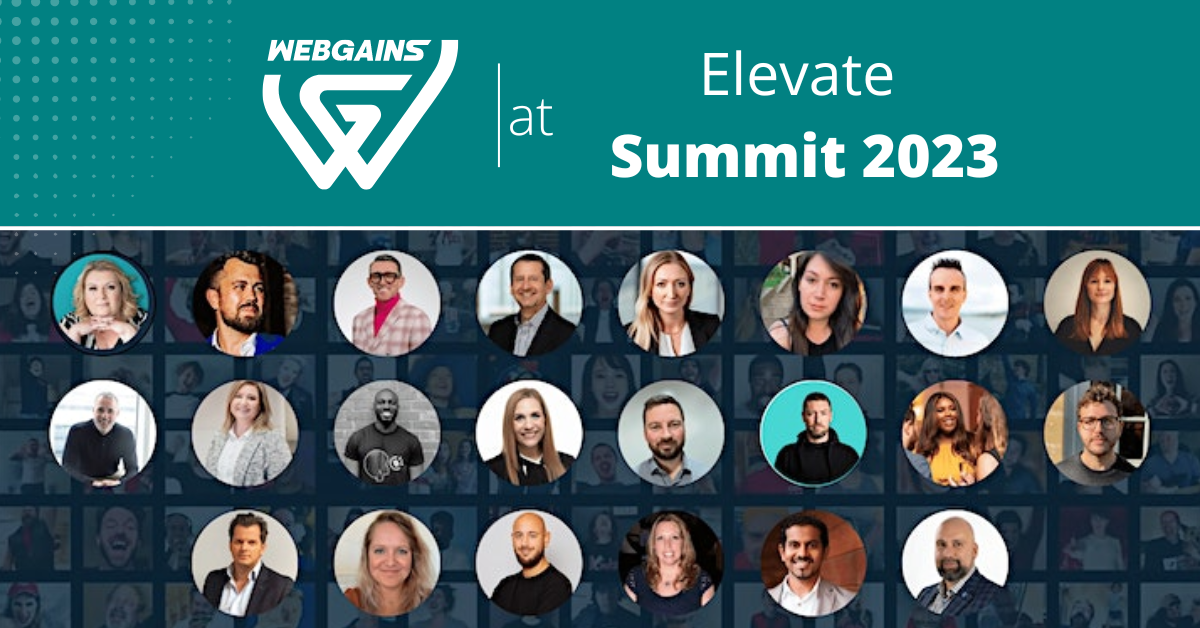 Webgains confirmed for Elevate Summit 2023