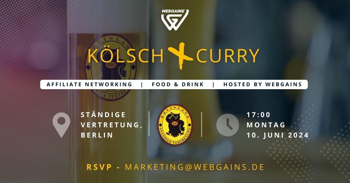 Webgains Kölsch & Curry Goes Berlin