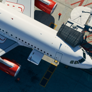 A plane getting ready for its next flight